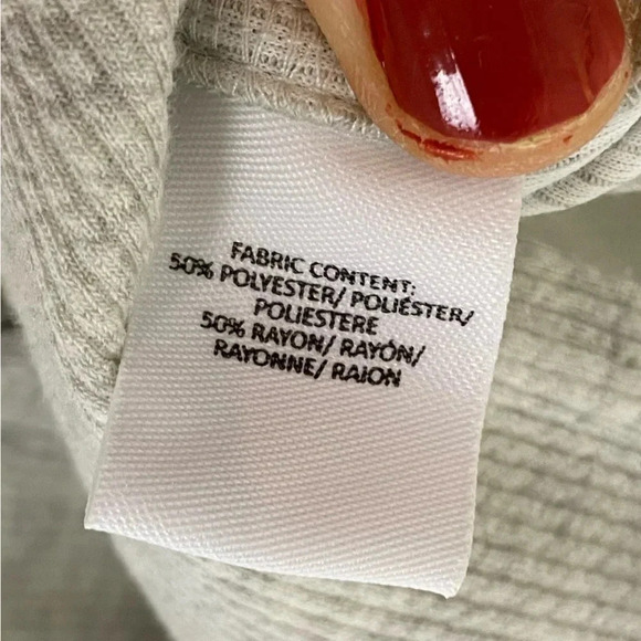 Derek Lam 10 Crosby Lace Up Tank Dress Womens Size XS Grey Melange Ribbed Knit - Picture 8 of 9